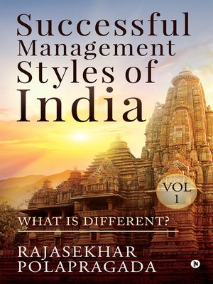 cover image of Successful Management Styles of India, Volume 1